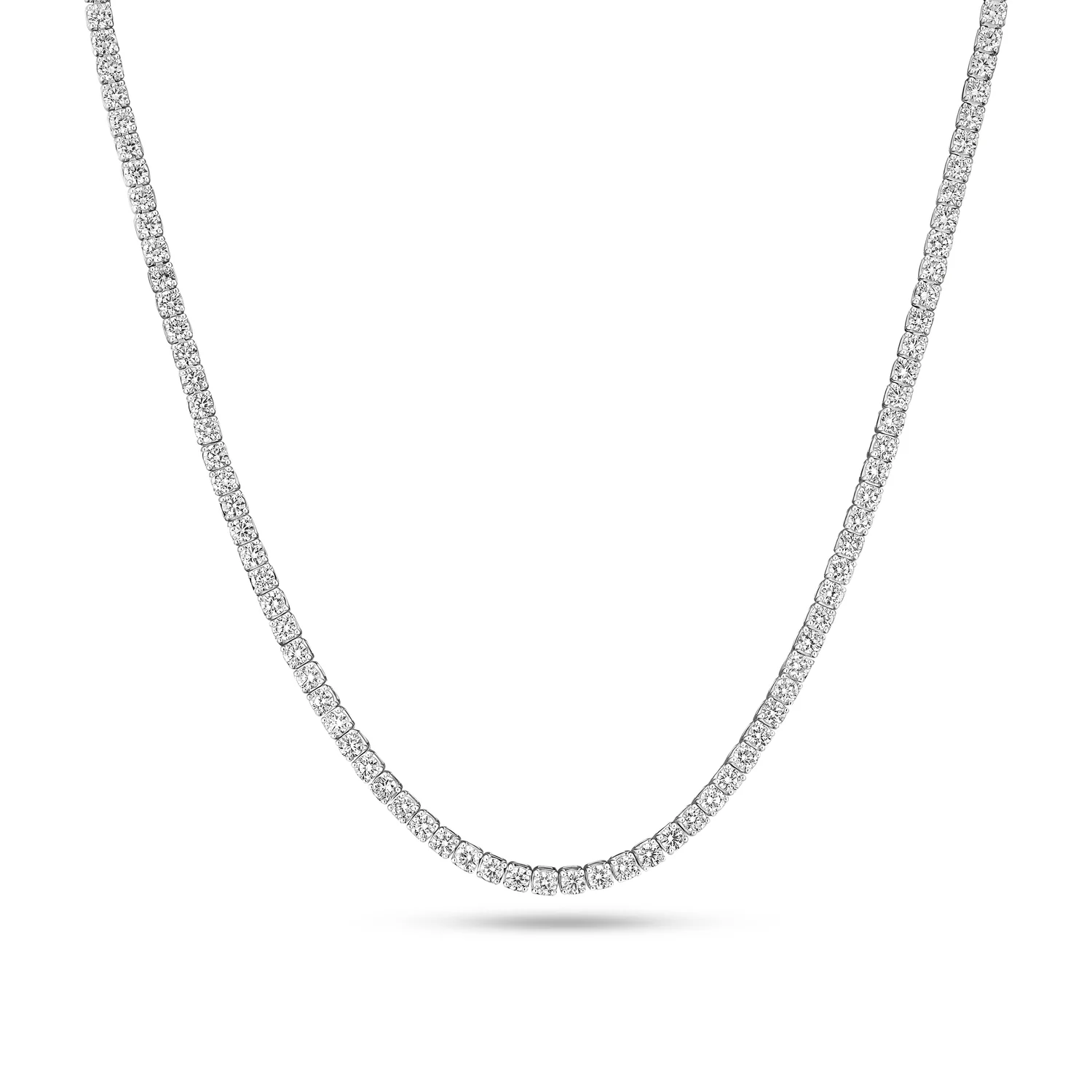Halskette Diamante Tennis - 14k Gelbgold oder Weißgold 14.88 ct TW G-H VS lab-grown Diamanten - Image 3