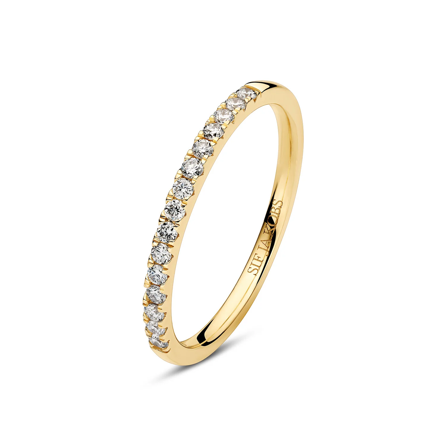 Ring Alba - 14k Gelbgold oder Weißgold 0.23 ct TW G-H VS lab-grown diamanten