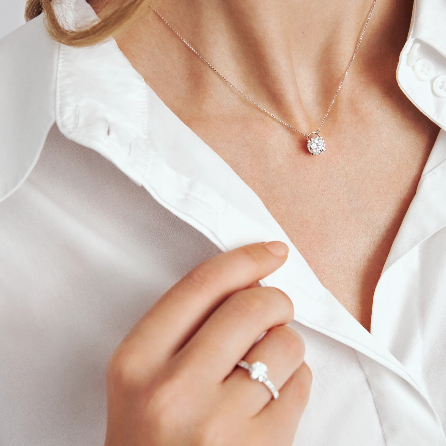 Halskette Venice - 14k Gelbgold oder Weißgold 0.50-2.00 ct TW G-H VS lab-grown Diamant - Image 10