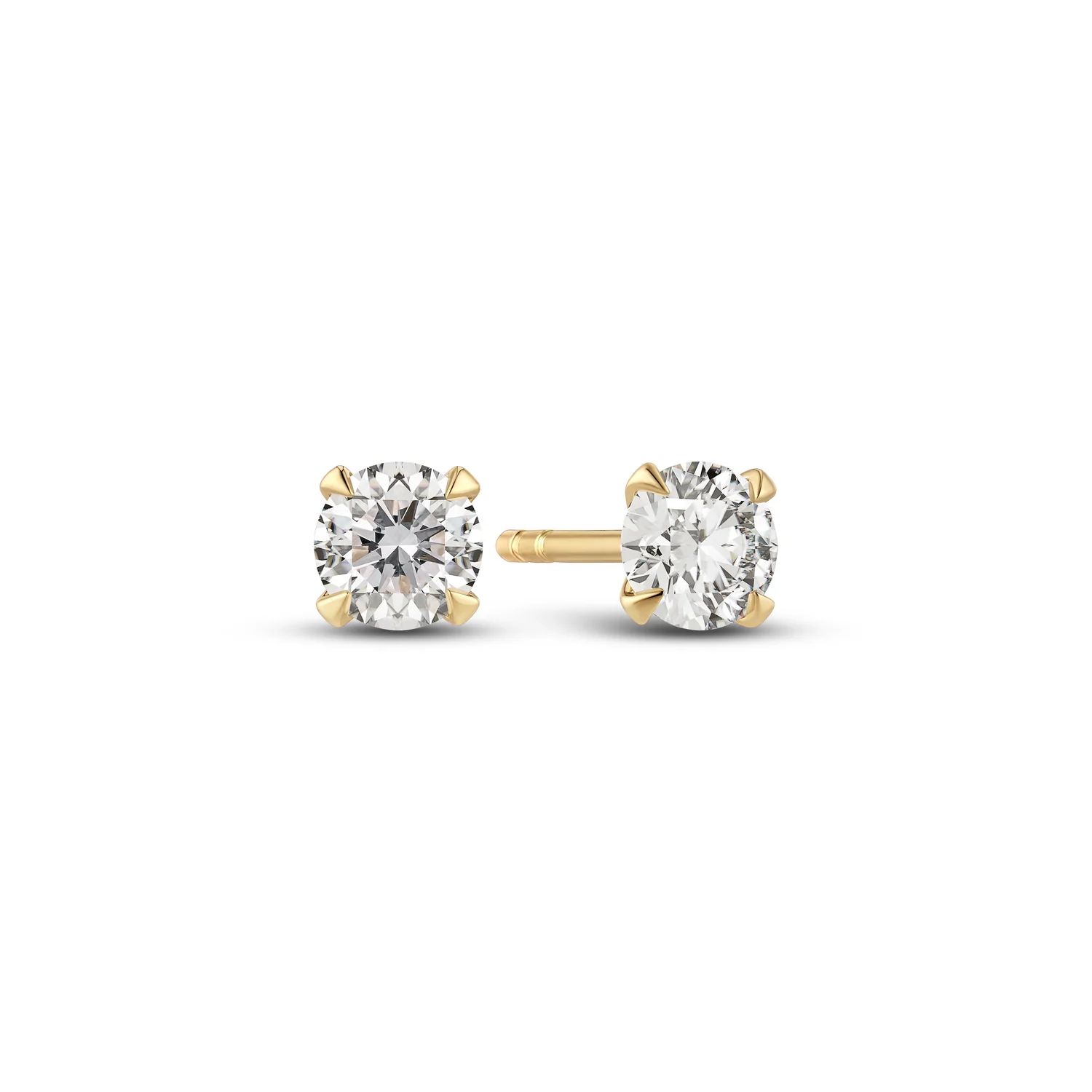Ohrringe Venice Solitaire - 14k Gelbgold oder Weißgold 0.22-3.00 ct TW G-H VS lab-grown Diamanten - Image 12