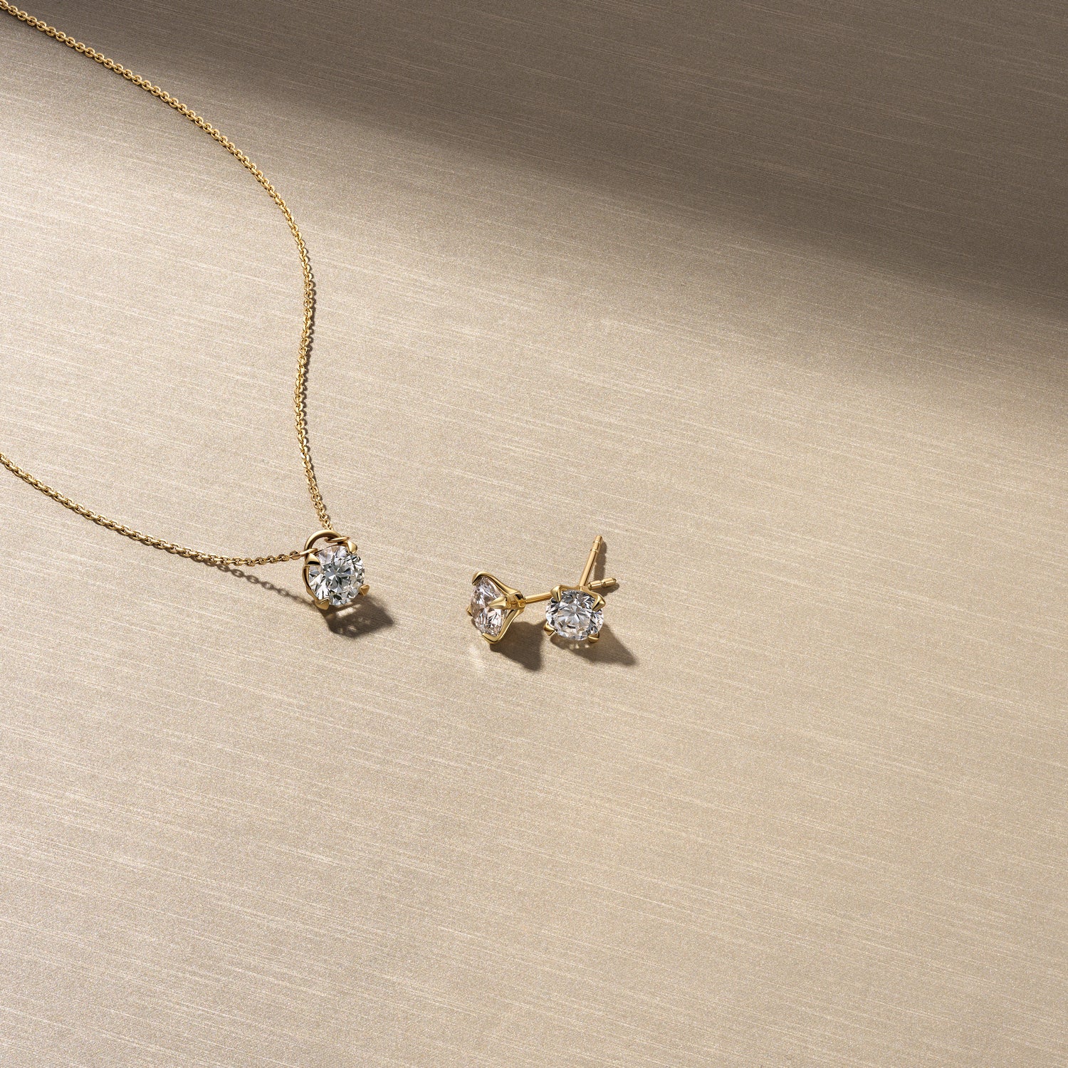 Ohrringe Venice Solitaire - 14k Gelbgold oder Weißgold 0.22-3.00 ct TW G-H VS lab-grown Diamanten - Image 59